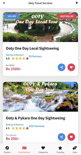 Travel2ooty Screen 3