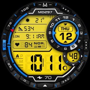 MD297 Digital watch face Screenshot