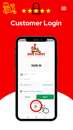 Drop Planet-Multi Delivery App Screen 2