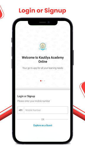 Android application Kautilya Academy screenshort