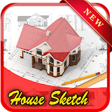 House sketch Design icon