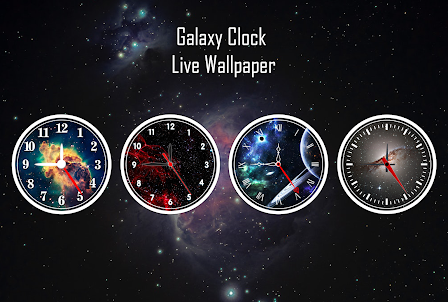 Galaxy Clock Live Wallpaper