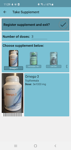 Supplements Tracker Screen 3
