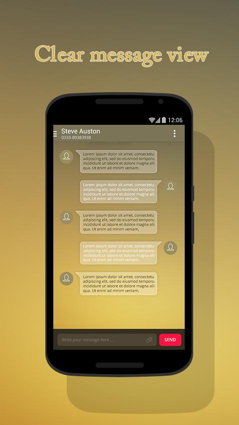 Android application Brown Theme for Suma SMS screenshort