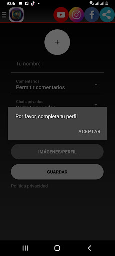 Android application Radio Compasión screenshort