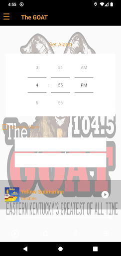 Android application 98.1 and 104.5 The GOAT screenshort
