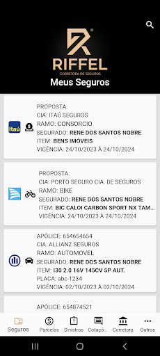 Riffel Seguros Screen 2