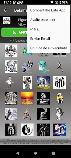 Figurinhas do Santos, o Peixe Screen 3