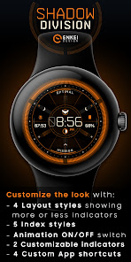Screenshot 2 Shadow Division - watch face android