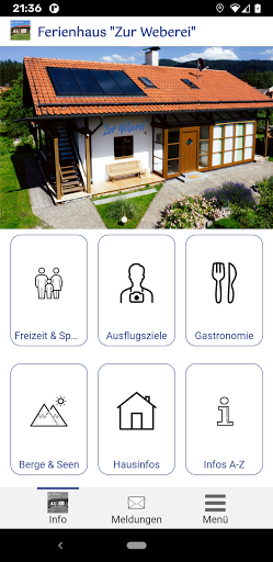 Android application Ferienhaus "Zur Weberei" screenshort