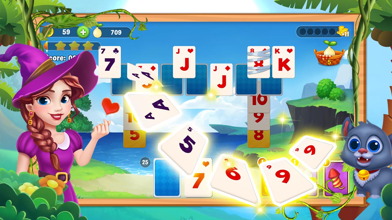 Android application TriPeaks Solitaire Match screenshort