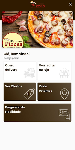 Android application Famme Pizzas screenshort