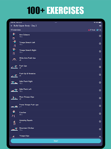Screenshot of Workout At Home: No Equipment
