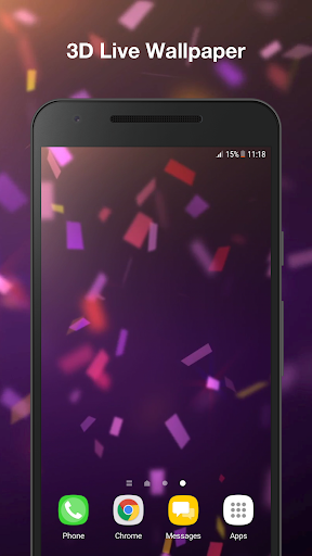 Android application Confetti Live Wallpaper screenshort