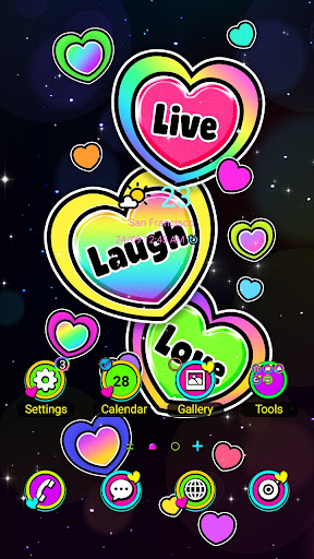 Android application Colorful Live Laugh- Wallpaper screenshort