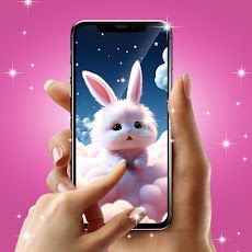 Cute bunny live wallpaperのおすすめ画像2