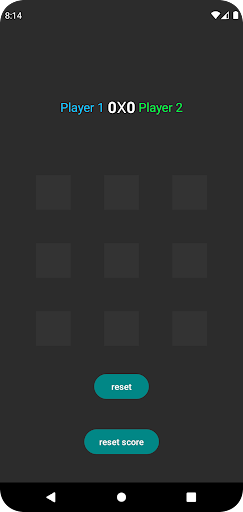 Android application Tic Tac Toe screenshort