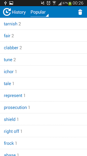 Hungarian English dictionary Screenshot