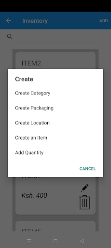 SEMAS - POS (mPos) Screen 2