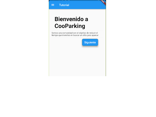 Android application Cooparking screenshort
