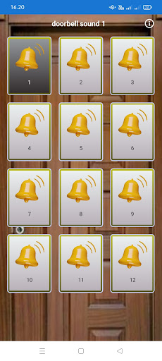 Android application doorbell sound screenshort