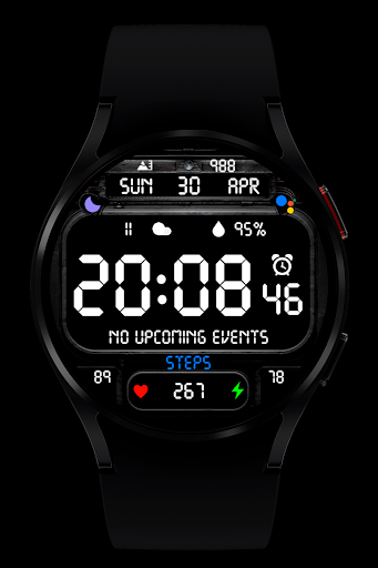 Digital V2 Watch Face Wear OS Screen 3