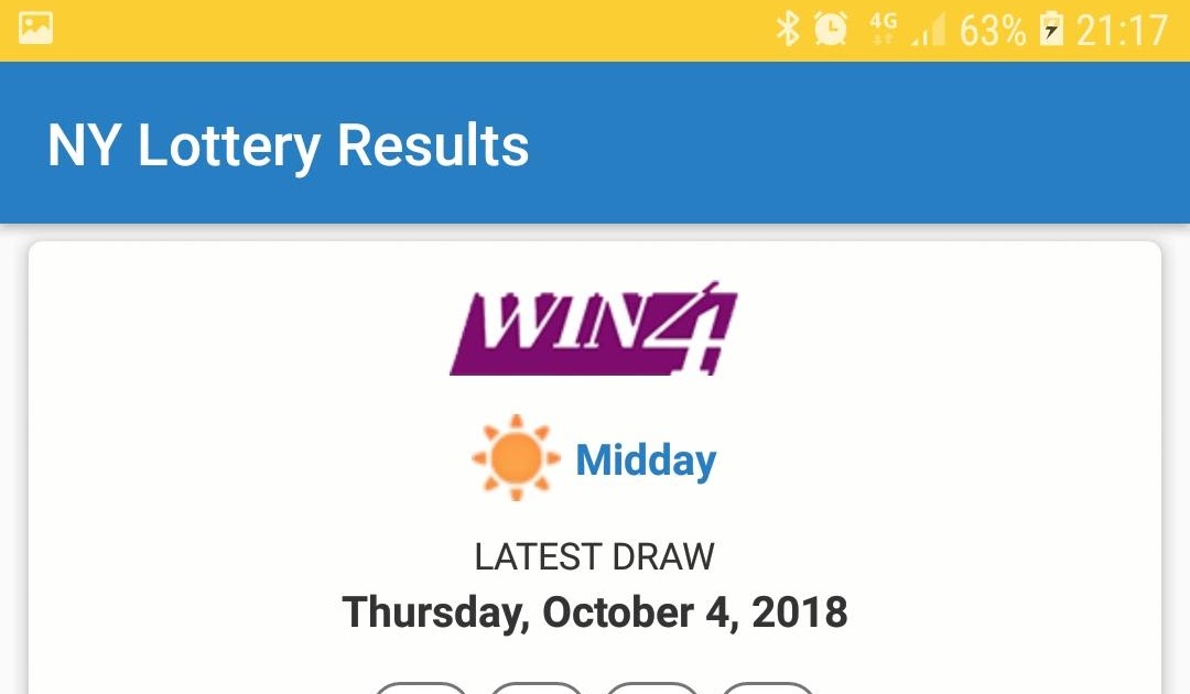Lottery Results Ny Win 4