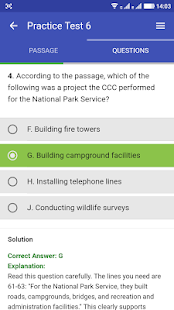 Скачать ACT Exam Reading Practice Test Онлайн бесплатно на Андроид