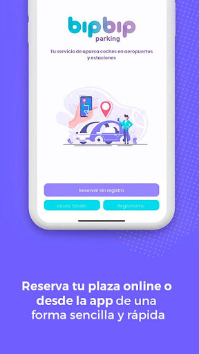 Android application BipBip Parking screenshort