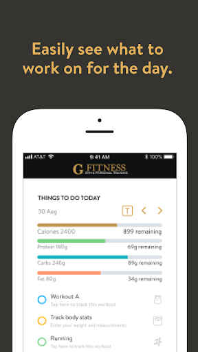 G Fitness Online Screen 2