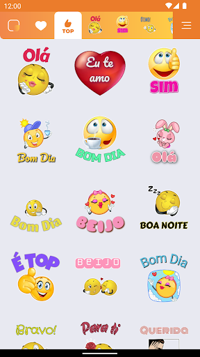Visualização do aplicativo