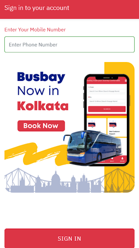 Android application Busbay User App screenshort