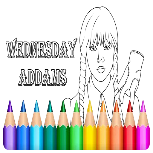 Wedensday Addams Coloring Game