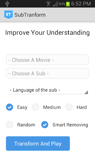 SubTransform Screen 2
