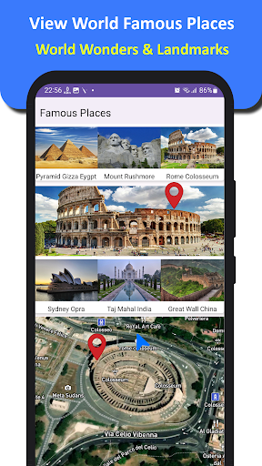 GPS navigation, maps & route