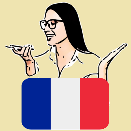 Learn French by voice and tran logo