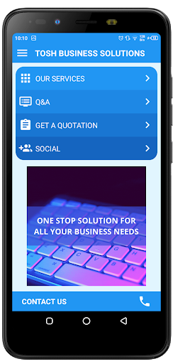 Android application TOSH BUSINESS SOLUTIONS screenshort