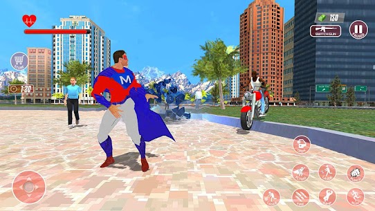Download Super-Hero Flying Simulator 3D v6 (MOD, Unlimited Money) Free For Android 1