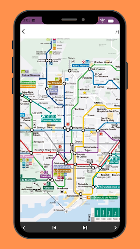 Barcelona Metro Map 2024 Screen 3