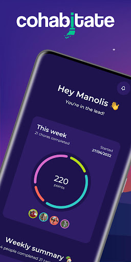 Android application Cohabitate - Chore tracker screenshort