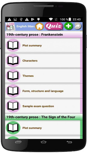 Litterature19th century prose Screen 3