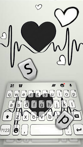 Black Heartbeat Theme Screen 2