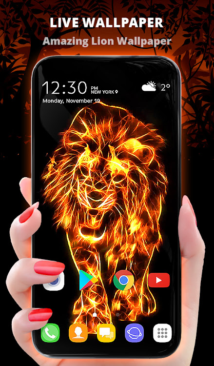 Fire Lion Wallpaper + Keyboard - 5.10.60 - (Android)