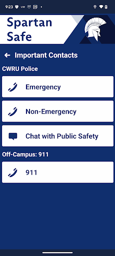 CWRU Spartan Safe Screen 2