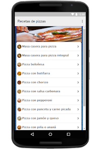 Pizza Recipe App in Spanish  screenshots 1