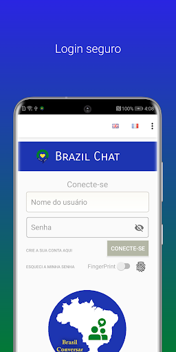 Visualização do aplicativo