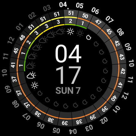 Android application Continuum Watch Face screenshort