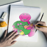 How To Draw Barney Dinosaur icon