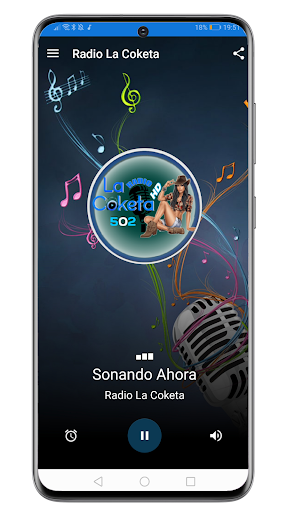 Android application Radio La Coketa screenshort