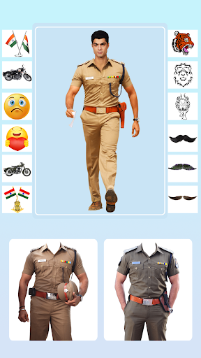 Men Police Suit Lyrical Editor Screen 2